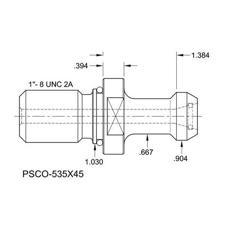 Tj Davies Co Coolant Through Retention Knob PSCO-535X45